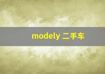 modely 二手车